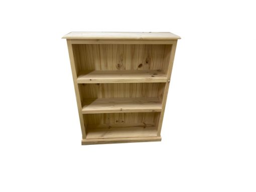4×3 Deluxe Raw Pine Bookcase